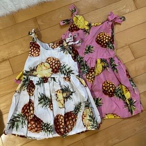 Get 2，girls' dresses, Size= white/110cm, pink/120cm